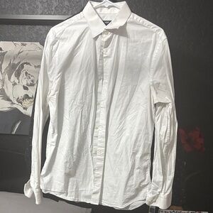 Express Men's Crisp White Dress Shirt
